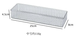 Unlimited Desk Drawer Organizers Set Plastic Bathroom Storage Makeup Organizer Clear Transparent Storage Box Bins
