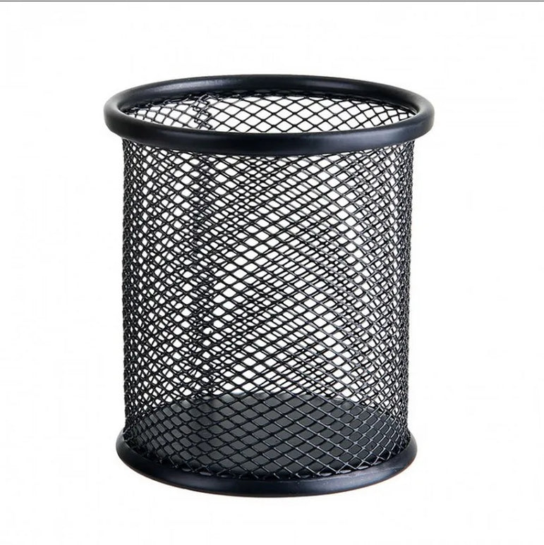 1Pcs New Pencil Holder Office Desk Metal Mesh Square Pen Pot Cup Case Container Organiser Durable Pencil Case