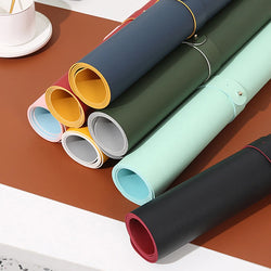 1pc Large Size 600*300mm Office Desk Protector Mat PU Leather Waterproof Mouse Pad Desktop Keyboard Desk Pad Gaming Mousepad