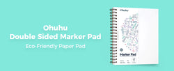 Ohuhu Double Sided Marker Pads Art Sketchbook Bleedproof Spiral Bound Sketching Book for Alcohol Markers Drawing Notebook School