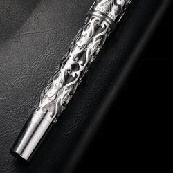 Hot Hongdian D1 Fountain Pen EF F Nib Skeleton Hollow Resin Writing ink Pens Piston filling school office supplies with tools