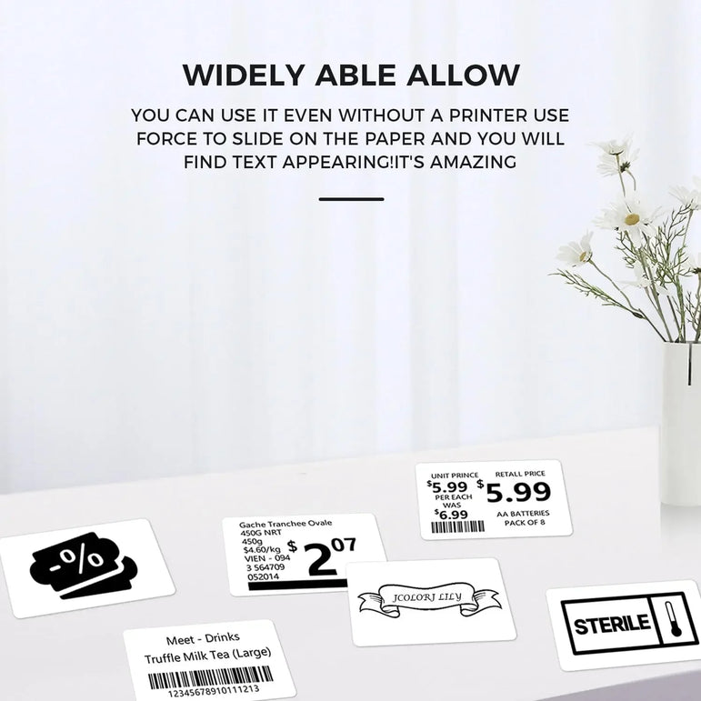 M110 Paper Compatible With M110/M120/M220/M221 Label Maker Printer Thermal paper Label Maker Paper M110 Label For Small Business