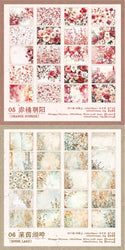 20pcs/lot Memo Pads Material Paper Renaissance Illustrated Scrolls Junk Journal diary Scrapbooking  Background Decoration Paper