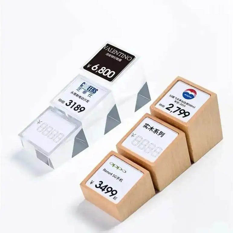 Sign Holder Price Name Card Tag Label Counter Top Number Price Tag Price Display Stand Case