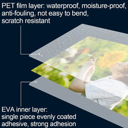 2.6x3.7 Inches 100 Pack Laminating Sheets Thermal Laminating Pouches 50mic Thickness Laminating Film