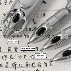 Creative Squid Shaped Folding Ballpoint Pen 0.5mm Black Gel Pen Writing Tools School Student Stationary Office Supplies