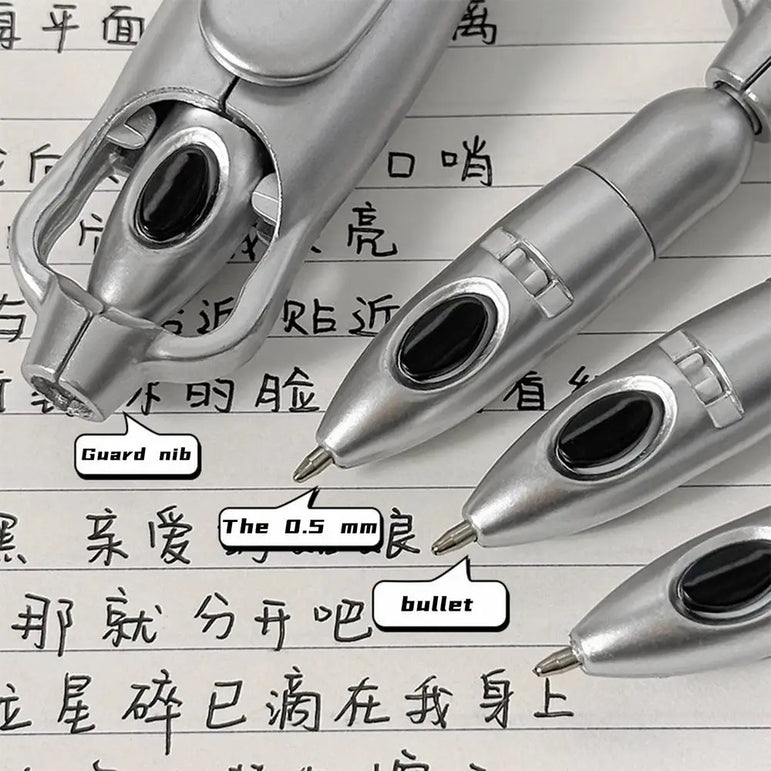 Creative Squid Shaped Folding Ballpoint Pen 0.5mm Black Gel Pen Writing Tools School Student Stationary Office Supplies