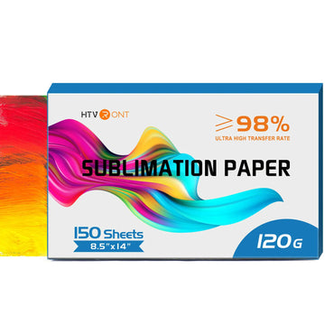 HTVRONT 150 Sheets 8.5x14 inches Inkjet Sublimation Paper Heat Transfer Paper for Inkjet Printer T-shirt Clothes Printing 120g
