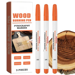 Wood Burning Pen 3 Pieces Wood Markers Wood Burning Tool Wood Burning Kit Wood Stain Markers For Christmas New Year Family