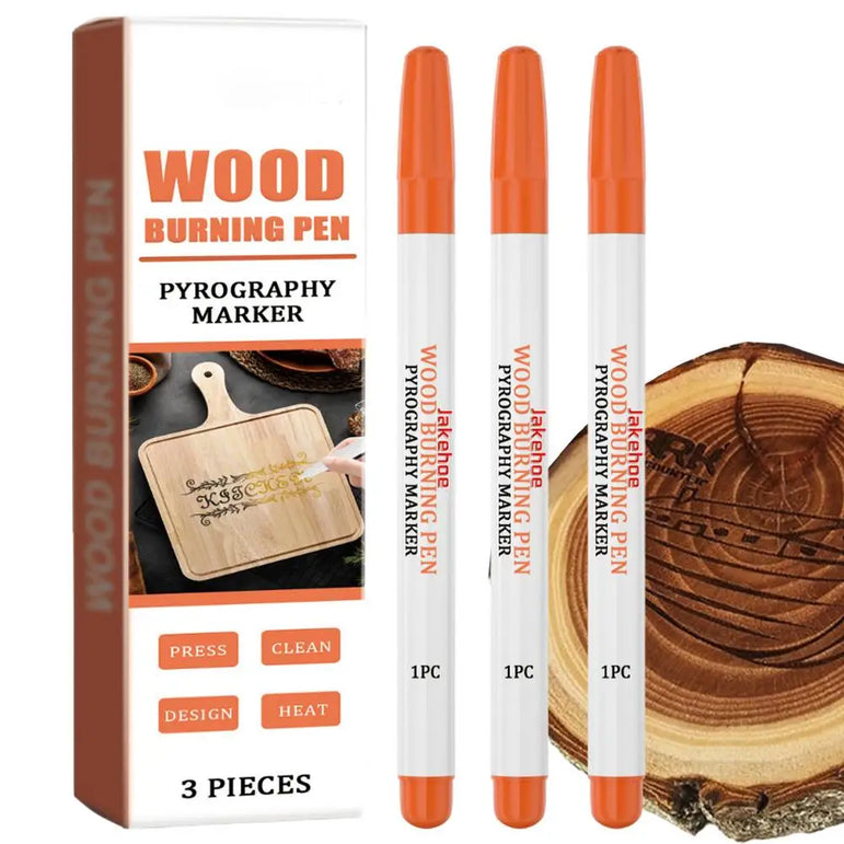 Wood Burning Pen 3 Pieces Wood Markers Wood Burning Tool Wood Burning Kit Wood Stain Markers For Christmas New Year Family