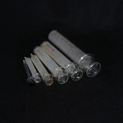 1/2/5/10/20/30/50/100ml Glass Syringe Injector Lab Sampler Caliber Precision