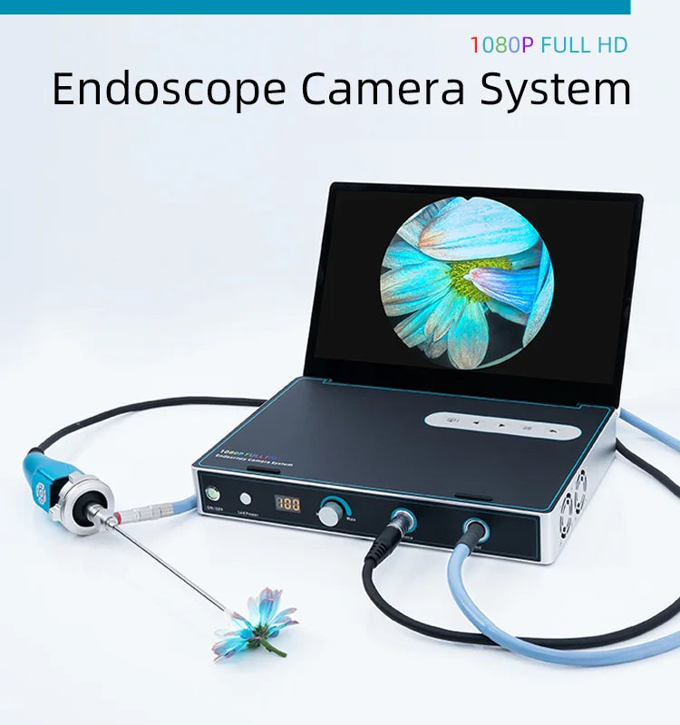 Portable Medical Endoscope Camera System 1080P Full HD Endoscopy Camera With LED Light Source For ENT Nasal Veterinary Surgery