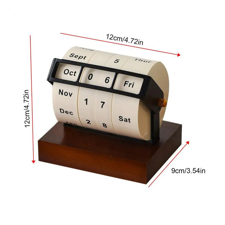 Perpetual Date Calendar 12 Months Weeks Display Perpetual Calendar Tabletop Ornaments Countdown Calendar For Bedroom Cafe