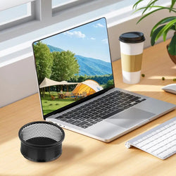 Metal Mesh Paper Clip Holders For Desk Stackable Paperclip Holder Practical And Durable Office Organizer Desk Accessories