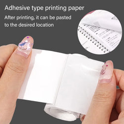Mini Printer Paper Color Sticker 57*25mm Thermal Paper Self-adhesive Roll Papers Label Sticker For Phone Printing Picture Photo