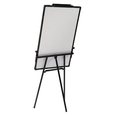 36 x 24 Inches Magnetic White Board Easel Stand Black Folding Dry Erase Whiteboard Kids Doodle for Office School Home