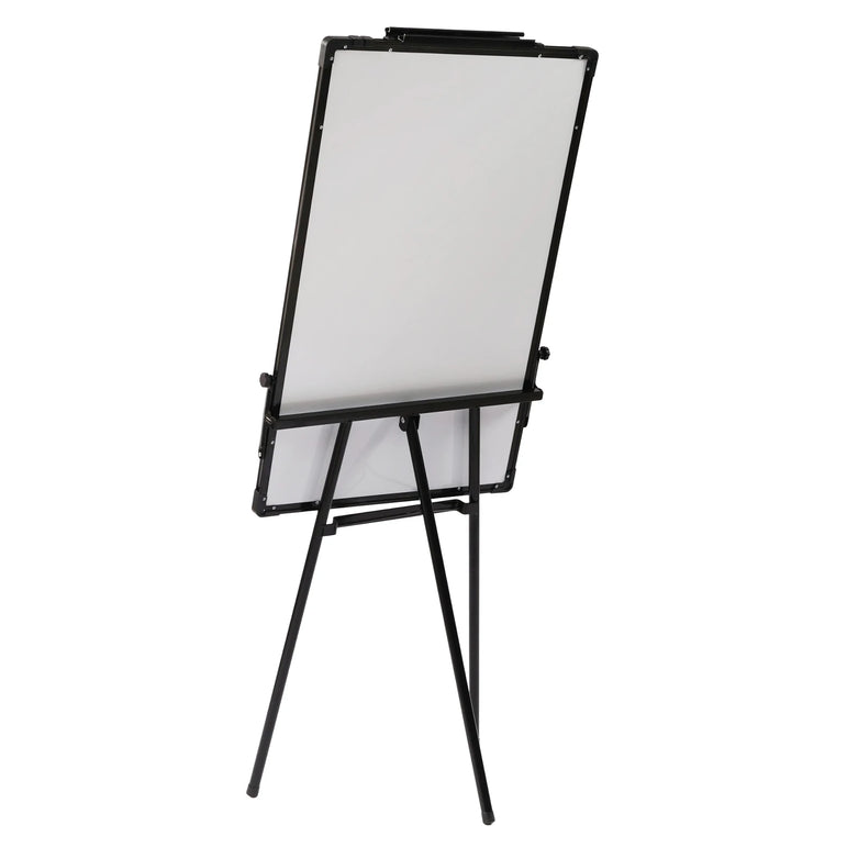 36 x 24 Inches Magnetic White Board Easel Stand Black Folding Dry Erase Whiteboard Kids Doodle for Office School Home