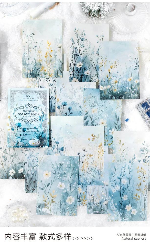 30pcs/lot Memo Pads Material Paper Field Diary Junk Journal Scrapbooking paper Cards Background Decoration stationery