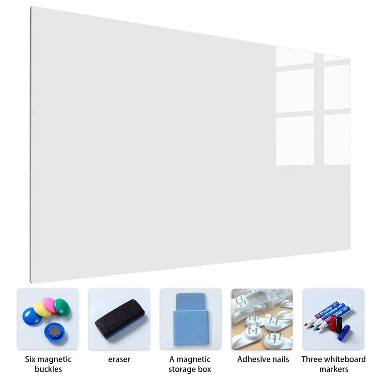 Magnetic WhiteBoard Fridge Stickers Dry Erase Calendar Portable Kids School Board Memo White Board Gift for Kids Office Board