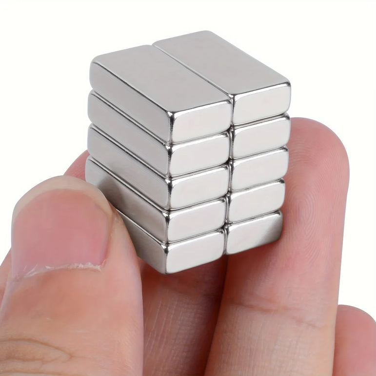10pcs  20x10x5 Magnets Bar, Rectangular Magnets For Office And Tool Storage, Storage Magnet, Map Magnet, Drawer Closing Magnet