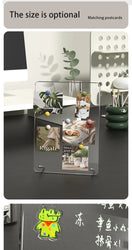 Desktop message board Acrylic transparent notepad Office memo board can be written home memo board magnetic desktop board