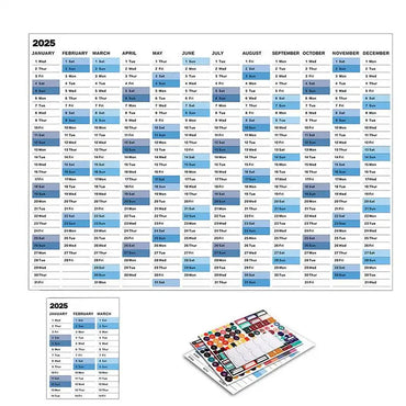 2025 Calendar Planner Sheet Large Wall Calendar Kawaii To Do List Planner Target List Schedule Organizer Office Supplies