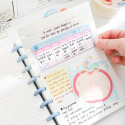 1 Piece of A5 Detachable Mushroom Button Loose-Leaf Book, Creative DIY Thickeneded Foam Pp Cover, 8.2*5.6inch, 100g Thickeneded Paper, 90 Pieces Of/180 Pages with Horizontal Lines, Ladies' Diary, for Gifts, Work, Office and S