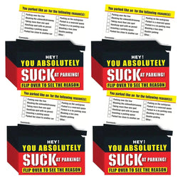 50Pcs Bad Parking Cards You Parked Like An Idiot Cards Bad Parking Cards Funny Parking Violation Bad Cards Multiple Reason