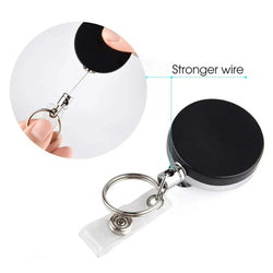 New Retractable Nurse Badge Reel Clip Badge Holder Students Doctor ID Card Holder Keychain Office Accessories