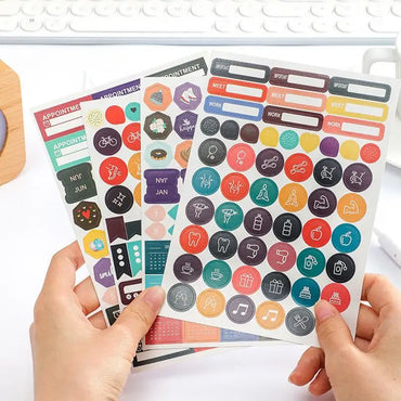 2025 Wall Calendar Full Year Large Size Paper With Kawaii Sticker Tape Yearly Weekly Planner Target List Home Office Supplies