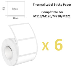 40x30mm High-Gloss Thermal Labels - Waterproof Self-Adhesive Stickers for Office/Retail/Packaging