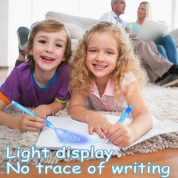 7pcs UV Light Pen Invisible Magic Pencil Secret Fluorescent Pen For Writing Pad Kids Child Drawing Painting Board Safety To Use