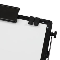 36 x 24 Inches Magnetic White Board Easel Stand Black Folding Dry Erase Whiteboard Kids Doodle for Office School Home