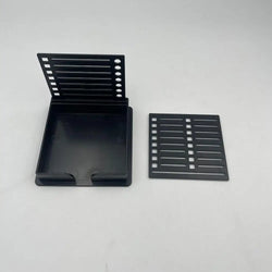 Sticky Note Dispenser  Sticky Pads Sticky note holder Versatile Desk Sticky Note Stencil Double Insert Template Storage Box