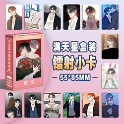 55 Pcs/Set New Korean Manhwa Laser Lomo Card Nanmu Pilgyeon Figure HD Photo Card Cosplay Gift