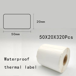 5PK Thermal Adhesive Label Papers for P1 Label Papers DP23 DP30 DP80 Label Maker  Waterproof  Tear Resistant Sticker