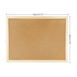 Cork Board Double-sided Photo Display Retro Frame Wall Hanging Message Boards Wall Home Decor for Office School Notice Supplies