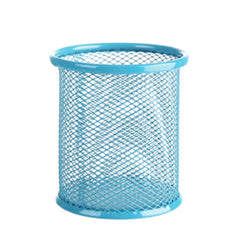 1Pcs Pencil Holder Office Desk Metal Mesh Square Round Pen Pot Cup Case Container Organiser Durable Pencil Case