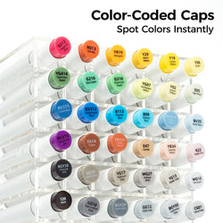 Ohuhu Honolulu Plus 36 Colors Alcohol Markers Double Tipped Art Marker Set Refillable Marker Pen Coloring Illustrations Drawing