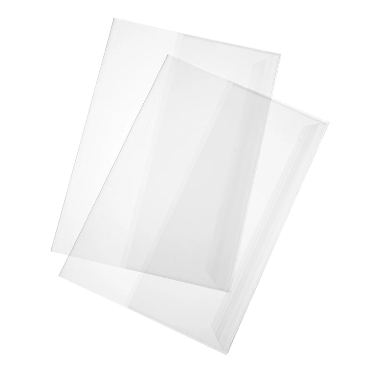 5pcs Book Covers Clear Plastic Transparent Textbook Books Protector Sleeve Waterproof Reusable Soft Protective Magazine Pp