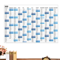 2025 Calendar Planner Sheet Large Wall Calendar Kawaii To Do List Planner Target List Schedule Organizer Office Supplies