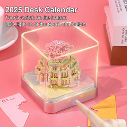 Castl Desk Calendar 2025 Tear-Away 3D Calendar Memo Pad Creative Desk Calendar DIY Notes Notepad 3D Art Calendar Paper