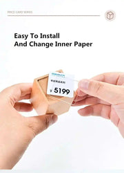 Sign Holder Price Name Card Tag Label Counter Top Number Price Tag Price Display Stand Case