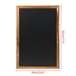 Rectangle Hanging Wooden Message Blackboard Chalkboard Wordpad Sign Kids Board D5QC
