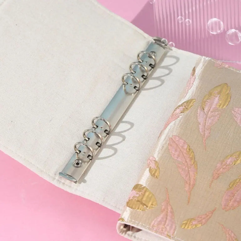 No Inner Page A5/A6 Loose-leaf Book Cover Creative INS Mini Budget Binder Cover 6 Rings 3D Notebook Cover Planner