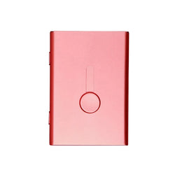 Business Card Holder Hand Push Card Case Bank Card Membership Cards Package Metal Ultra Thin Business Card Box Organizer