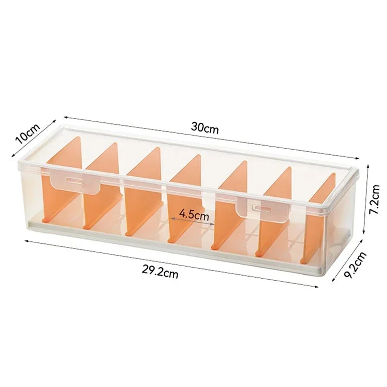 Clear Plastic Compartmentalized Organizer Box Holds 550+ Game Cards Storage Box