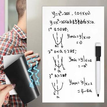 A5 Size Magnetic Dry Erase Board Fridge Markers WhiteBoard Sheet Kitchen Erasable Flexible Refrigerator Magnet Memo Grocery List