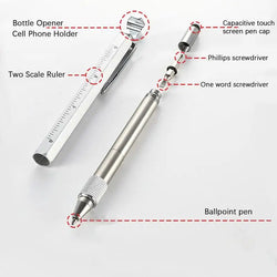Engineering Pen Metal Heavy Duty Multi Use Pen Multifunction Tool Pen Cool Portable Gadgets For Travel Camping Outdoor