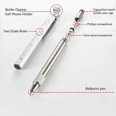 Engineering Pen Metal Heavy Duty Multi Use Pen Multifunction Tool Pen Cool Portable Gadgets For Travel Camping Outdoor